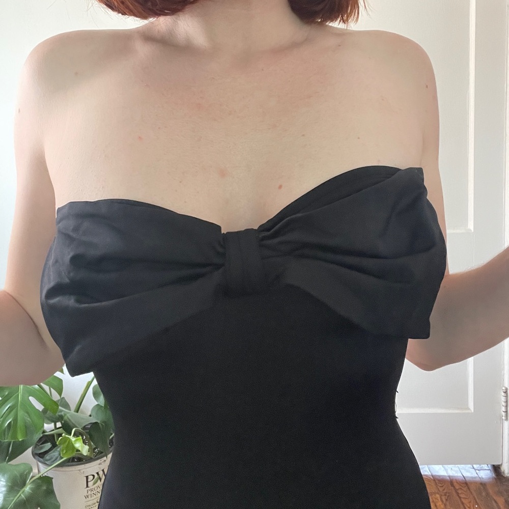 Kate Spade black one piece bow swimsuit